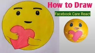 Facebook Care React /How to Draw Facebook Care React