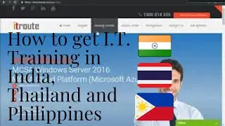 How to get I.T. Training in India, Thailand and Philippines #getajobinit