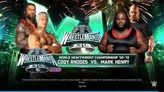 WWE  398 FULL WORLD HEAVYWEIGHT CHAMPIONSHIP: Cody Rhodes vs Mark Henry | Full Match & Highlights
