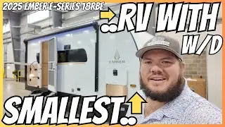 SMALLEST RV with WASHER / DRYER!? 2025 Ember E Series 18RBE