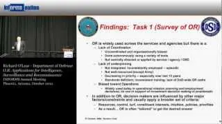 O.R. Applications for Intelligence, Surveillance and Reconnaissance