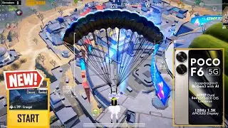 PUBG MOBILE POCO F6 120 FPS GAMEPLAY | ADAMAS GAMING | POCO F6 2025