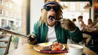 Rasta monkey on his London journey