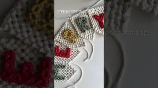 РОЖДЕСТВЕНСКАЯ ГВОЗДЬ/БАННЕР ИЗ МАКРАМЕ СДЕЛАЙ САМ #урок по макраме ##рождественскоеукрашение #ро...
