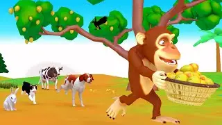 Common thief monkey and intelligent dog | Aam Chor Bandar Aur Kutta | Hindi Moral Story
