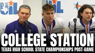 Steve Huff & College Station Players React to Losing State Championship in Overtime vs. Katy Paetow