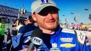 Dale Jr & Chase Elliott Daytona 500 Post Qualifying Interviews 2/19/17