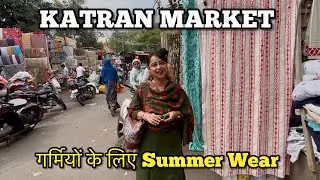 Katran Market Delhi | Summer Fabric | Cotton Georgette Satin | Explore Delhi Market