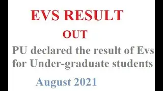 Result of Environment Examination, August 2021 declared by Panjab University Chandigarh