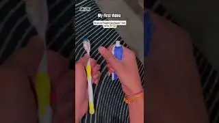 My first video | Brush me Colgate kaise lagaye ? Sahi tarika 💯✅ #pleasesubscribe #shorts #shortsfeed
