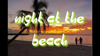 🍉 NIGHT AT THE BEACH Music [Copyright free background music] 