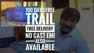 Flo Mattress// Indian Brand// best Mattress in India/ 100 Days free Trail/ Plz subscribe My channel 
