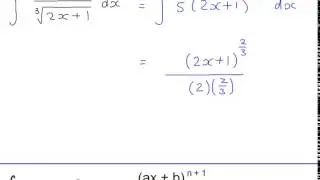 A2 Integration - Linear functions raised to a power