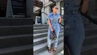 Summer denim outfits #fashion #denimlook #ootd #denimskirt #denimshorts #denimlook