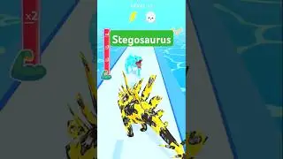Dino Evolution Run 3D level 17 #Shorts #dinosaurgames #dinosaur