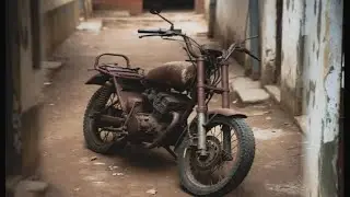 Old model motorcycle restoration ASMR video ms welding 