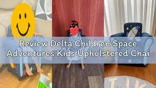 Review Delta Children Space Adventures Kids Upholstered Chair, Blue