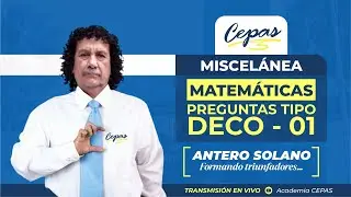 РАЗНООБРАЗНАЯ МАТЕМАТИКА | Задачи типа DECO 01 | Антеро Солано