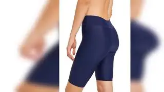 Swim Pants Beautiful Stitching Beach Trunks Women Swimsuit Bottom in Navy Blue