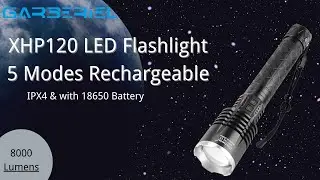 Garberiel XHP120 flashlight 2021 New Model