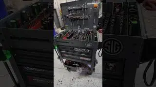 US General 5 drawer mechanics cart loaded #automotive #mechanic #harborfreight #usgeneral #toolcart