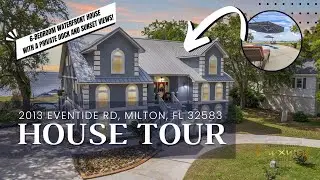 2013 Eventide Rd | 6-Bedroom Waterfront House with a Private dock in Milton, FL? | House Tour