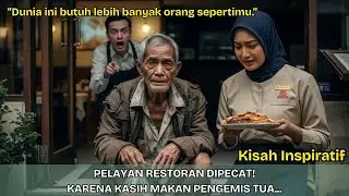 PELAYAN RESTORAN DIPECAT KARENA KASIH MAKAN PENGEMIS TUA—BOSNYA LANGSUNG GEMETAR SAAT TAHU SIAPA DIA