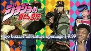 TIME WARPING IN AN OPENING!! | JoJo Bizarre Adventure Openings 1- 9.99 REACTION