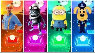 Blippi vs Crazy Frog vs Minions vs Sherif Labrador | Tiles hop 2025