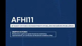 #AFHI11 - Conheça um fundo de CRI fora do Hype
