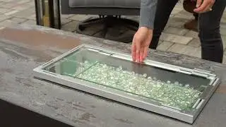 The Outdoor GreatRoom Company Linear Tempered Glass Wind Guard