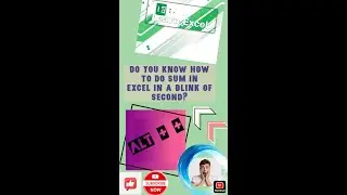 Don't know how to quick sum in excel? #shorts #exceltricks #exceltips