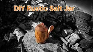 Handmade Salt Jar From Scrap Wood And Copper