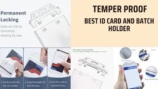 ID Card Badge Holder with Permanent Locking | Secure ID Protection #IDHolder #BadgeHolder