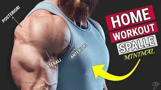 WORKOUT SPALLE con MANUBRI o ELASTICI 👉2 Esercizi per DELTOIDI Laterali, Posteriori e Anteriori👈
