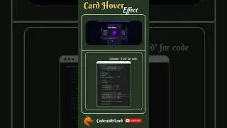 Card Scroll Hover Animation for Website #shorts #viral #trending #CodewithLord