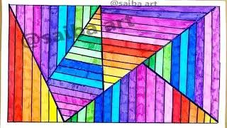 Drawing attack/line art/ line design/ abstract design by saiba art