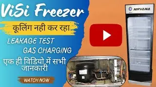Visi cooler no cooling | Pepsi Friz gas charging | Refrigerator not cooling@TECHNICALVLOGS2023
