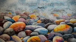Rocks on the Beach Watercolour Painting Tutorial Part 1