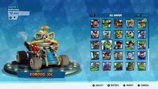Crash Team Racing Nitro-Fueled Neon Circus Characters & Skins