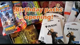Birthday pack opening! Magic, pokemon, Yugioh