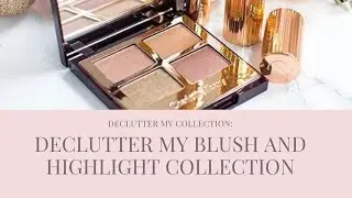Minimalist Makeup Declutter 2020 | Highlight and Blush Collection