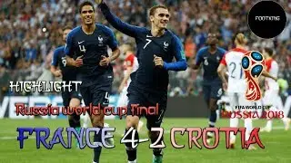 FIFA World cup 2018 Final France(4-2)Crotia.FOOTKING.