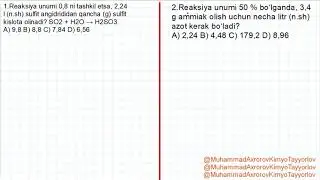 REAKSIYA UNUMI KIMYO 3