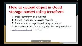 How to upload object in google cloud storage bucket using terraform on Cloud Shell