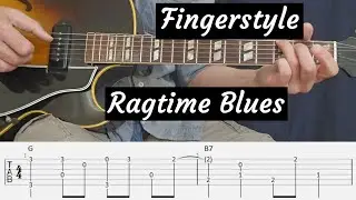 Ragtime Blues Guitar with Tabs