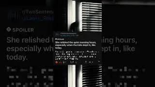 R/ Two Sentence Horror