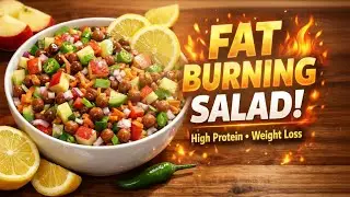 Quick & Healthy Sprouted Chana Salad 🥗 | Apple Cucumber Protein Salad for Weight Loss | Cooknexia