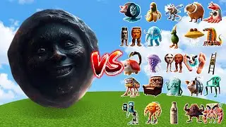 Ana Ireng Hitam vs All Brainrot Bosses | Minecraft Meme Mob Battle