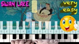 Tchaikovsky - Swan Lake Theme / Лебедово езеро (VERY EASY Piano Tutorial)